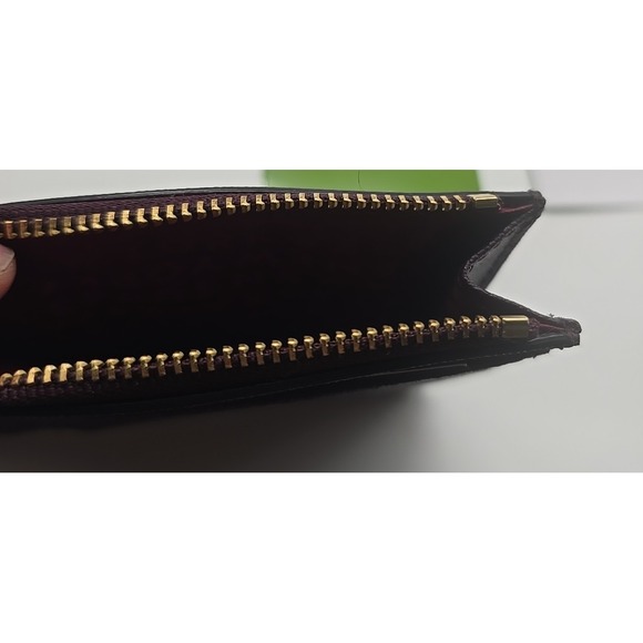 Rare Kate Spade New York Bitsy Laurel Way Mahogany Leather NWT Preppy Cardholder